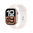 Apple Watch Series 10 GPS + Cellular 46mm Rose Gold Aluminium Case with Light Blush Sport Band - M/L MWY73ET/A