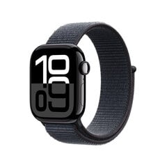 Apple Watch Series 10 GPS 42mm Jet Black Aluminium Case with Ink Sport Loop MWWG3ET/A цена и информация | Смарт-часы (smartwatch) | pigu.lt