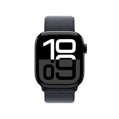 Apple Watch Series 10 GPS 42mm Jet Black Aluminium Case with Ink Sport Loop MWWG3ET/A цена и информация | Смарт-часы (smartwatch) | pigu.lt