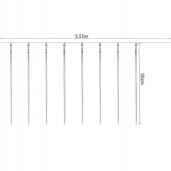 Girlianda meteorų lietus, Iso M-19931 36LED 50cm šaltai balta kaina ir informacija | Girliandos | pigu.lt