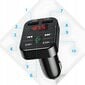 FM BLUETOOTH Siųstuvas MP3 Įkroviklis 2xUSB SD LCD цена и информация | Automobilių 12V el. priedai | pigu.lt