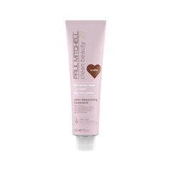 Dažanti plaukų kaukė Paul Mitchell Clean Beauty Color Depositing Treatment 150ml - Truffle kaina ir informacija | Priemonės plaukų stiprinimui | pigu.lt