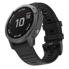 Skirta Garmin Fenix 6 22 mm silikoninei išmaniojo laikrodžio apyrankei цена и информация | Смарт-часы (smartwatch) | pigu.lt