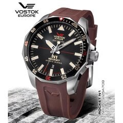 Vostok Europe Rocket N1 NH35A-225A709SIL NH35A-225A709SIL kaina ir informacija | Vyriški laikrodžiai | pigu.lt