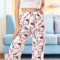 Moteriškos flanelinės Hello Kitty pižamos kelnės цена и информация | Женские пижамы, ночнушки | pigu.lt