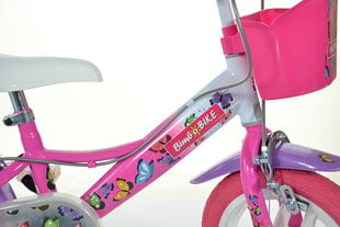 Prekė su pažeidimu.Dviratukas vaikams Bimbo Bike 12" Girl Butterfly, rožinis kaina ir informacija | Prekės su pažeidimu | pigu.lt