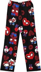 Hello Kitty ir Spiderman spausdintos pižamos kelnės kaina ir informacija | Naktiniai, pižamos moterims | pigu.lt