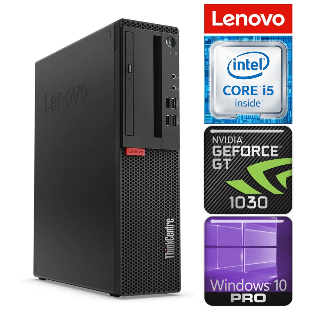 LENOVO M910S SFF i5-6500 16GB 1TB SSD M.2 NVME GT1030 2GB DVD WIN10Pro [refurbished] kaina ir informacija | Stacionarūs kompiuteriai | pigu.lt