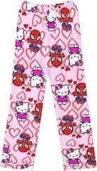 Hello Kitty ir Spiderman spausdintos pižamos kelnės kaina ir informacija | Naktiniai, pižamos moterims | pigu.lt