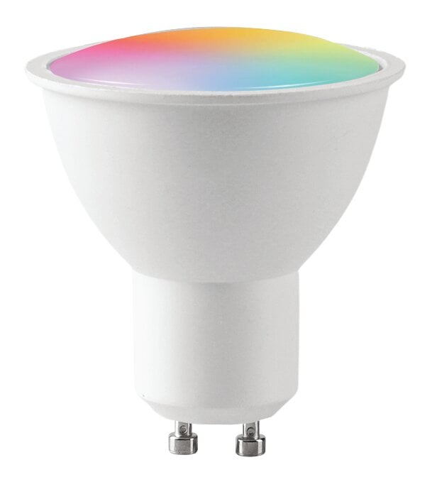 LED lemputė 6W GU10 3000k Wi-Fi RGB Tuya BESK kaina ir informacija | Pakabinami šviestuvai | pigu.lt