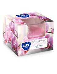 Aura kvapioji žvakė Delicate Blossom 80 g kaina ir informacija | Žvakės, Žvakidės | pigu.lt