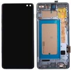 LCD + jutiklinis ekranas "Samsung Galaxy S10 Plus G975 Incell Frame", juodas kaina ir informacija | Telefonų dalys ir įrankiai jų remontui | pigu.lt