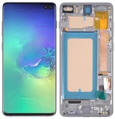 LCD + сенсорный дисплей Samsung Galaxy S10 PLUS G975 G975F Incell Frame Silver S10+ цена и информация | Запчасти для телефонов и инструменты для их ремонта | pigu.lt