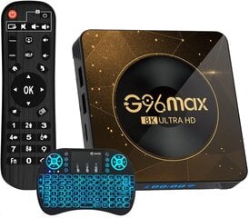 Farrot Smart TV Box мультимедийный проигрыватель G96 Max HD Android 13.0 Цифровой наземный декодер ТВ-приемник Телевизионная приставка RK3528 Четырехъядерный процессор 2-16G Медиаплеер Поддержка USB 3.0/3D/4K/8K + I8 Беспроводная мини-клавиатура цена и информация | Мультимедиа-плееры | pigu.lt