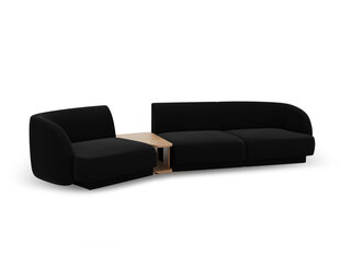 Modulinė sofa Micadoni Miley, juoda kaina ir informacija | Sofos | pigu.lt