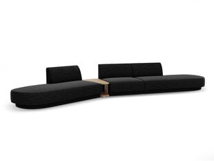 Modulinė sofa Micadoni Miley, juoda kaina ir informacija | Sofos | pigu.lt