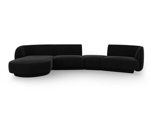 Modulinė sofa Micadoni Miley, juoda kaina ir informacija | Sofos, sofos-lovos | pigu.lt