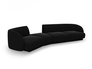 Modulinė sofa Micadoni Miley, juoda kaina ir informacija | Sofos | pigu.lt