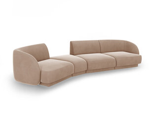 Modulinė sofa Micadoni Miley, smėlio spalvos kaina ir informacija | Sofos | pigu.lt