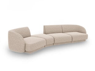 Modulinė sofa Micadoni Miley, smėlio spalvos kaina ir informacija | Sofos | pigu.lt