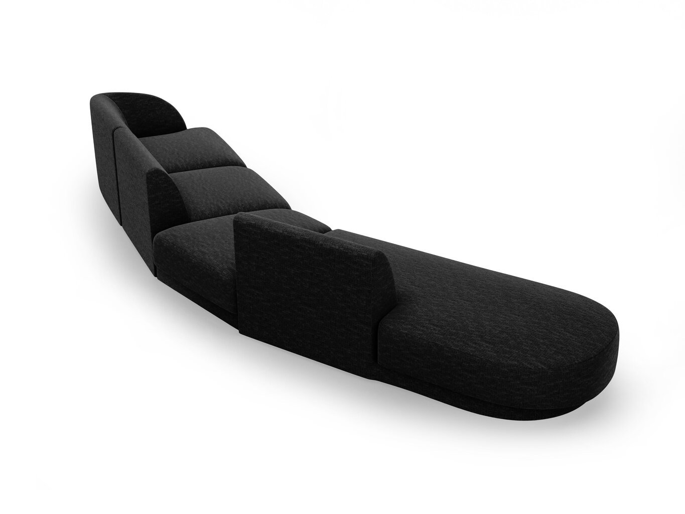 Modulinė sofa Micadoni Miley, juoda kaina ir informacija | Sofos | pigu.lt