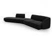 Modulinė sofa Micadoni Miley, juoda kaina ir informacija | Sofos | pigu.lt