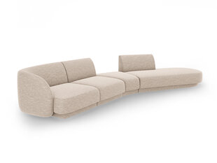 Modulinė sofa Micadoni Miley, smėlio spalvos kaina ir informacija | Sofos | pigu.lt