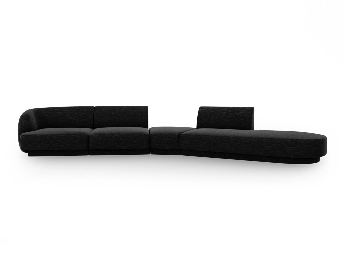 Modulinė sofa Micadoni Miley, juoda kaina ir informacija | Sofos | pigu.lt