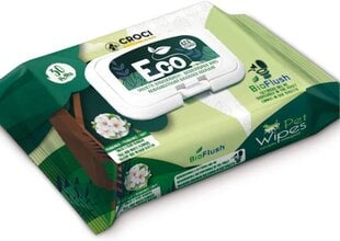 Drėgnos servetėlės ​​su ramunėlių aromatu Croci Eco Wipes, 15 vnt kaina ir informacija | Priežiūros priemonės gyvūnams | pigu.lt