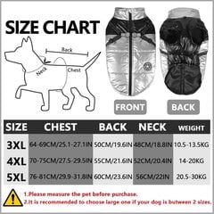 Зимняя куртка для собак 3XL цена и информация | Одежда для собак | pigu.lt