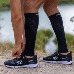 Kompresinės blauzdinės Eleven Sportswear POWERFLOW, juodi kaina ir informacija | Vyriškos kojinės | pigu.lt