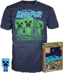 Funko Pocket Pop! & Tee Minecraft Blue Creeper - for Children (L) kaina ir informacija | Žaidėjų atributika | pigu.lt