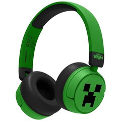 OTL - Minecraft Green Wireless Headphones kaina ir informacija | Ausinės | pigu.lt