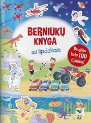 Berniukų knyga su lipdukais. Daugiau kaip 100 lipdukų! kaina ir informacija | Spalvinimo knygelės | pigu.lt