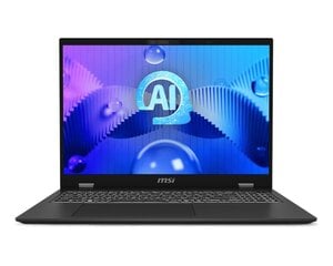 Nešiojamojo kompiuterio prestižas (16 ai evo b1m, CPU core ultra, u7-155h, 3800 mhz, 16", 2560x1600, ram 32gb, lpddr5, 6400 mhz, SSD 1tb), Msi kaina ir informacija | Nešiojami kompiuteriai | pigu.lt