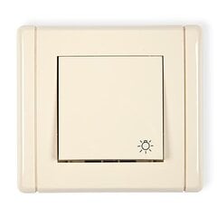 Karlik Flexi beige - контактный выключатель света - 1FWP-5 цена и информация | Выключатели, розетки | pigu.lt