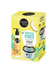 ORGANIC SHOP Kūno priežiūros rinkinys Tropical vibes, 2 dalių цена и информация | Скрабы для тела | pigu.lt