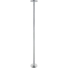 Pole dance stulpas, Fitness silver dance 282 cm, sidabrinis kaina ir informacija | Treniruoklių priedai ir aksesuarai | pigu.lt