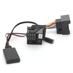 59,1 colio Bluetooth 5.0 AUX kabelio garso adapteris su mikrofonu, tinka E60 E63 E64 E65 E66 E87 kaina ir informacija | USB adapteriai gamyklinei garso sistemai | pigu.lt