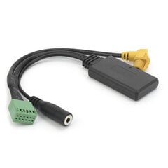 12 kontaktų automobilio Bluetooth AUX Bluetooth adapteris Multimedijos garso kabelio mikrofonas laisvų rankų įranga, tinka MMI 3G / Q5 / A4L / A6L / Q7 / A5 / S5 kaina ir informacija | USB adapteriai gamyklinei garso sistemai | pigu.lt