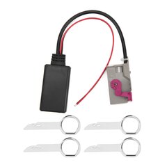 Automobilio Bluetooth modulio AUX-IN kabelio belaidžio garso adapterio keitimas, skirtas A3 A4 A6 A8 TT R8 RNS-E 32Pin kaina ir informacija | USB adapteriai gamyklinei garso sistemai | pigu.lt