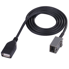 60 cm automobilio USB 2.0 AUX įvesties adapterio kabelio garso prailginimo laidas, skirtas „Honda Mitsubishi 2009“ ir toliau kaina ir informacija | USB adapteriai gamyklinei garso sistemai | pigu.lt