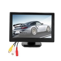 5 colių 2 krypčių automobilinis TFT LCD ekranas Monitorius Galinis ekranas AV įvestis Pageidautina 800 x 480 HD kaina ir informacija | Parkavimo sistemos | pigu.lt