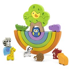 Montessori medinės balansinės kaladėlės Viga Toys L-44590 цена и информация | Развивающие игрушки | pigu.lt