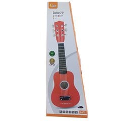 Medinė gitara vaikams Viga Toys L-50691 raudona цена и информация | Развивающие игрушки | pigu.lt