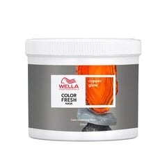 Dažanti kaukė plaukams Wella Color Fresh Mask Copper Glow, 500 ml kaina ir informacija | Plaukų stiprinimo priemonės | pigu.lt