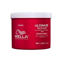 Intensyvaus poveikio plaukų kaukė Wella Professionals Ultimate Repair Mask 500ml kaina ir informacija | Priemonės plaukų stiprinimui | pigu.lt