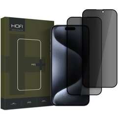 HOFI ANTI ŠNIPINĖJIMO STIKLAS PRO+ 2 PAKUOTĖS IPHONE 16 PRO PRIVATUMO STIKLAS kaina ir informacija | Apsauginės plėvelės telefonams | pigu.lt