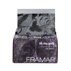 Folija Framar Oh my Goth ritinėlyje 12,7cm x97,5m kaina ir informacija | Plaukų dažai | pigu.lt