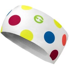 Galvos juosta Eleven Sportswear DOTS COLOR WHITE, balta kaina ir informacija | Kepurės moterims | pigu.lt